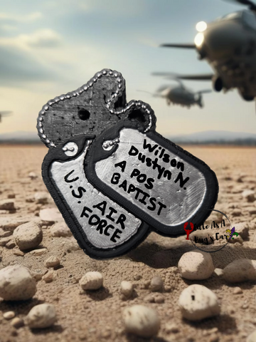 Military Branch Dog Tag Freshie