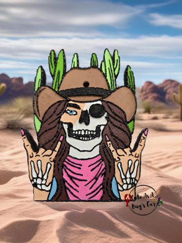 Desert Cactus Cowgirl Freshie