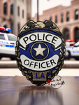 Police Officer Badge Freshie
