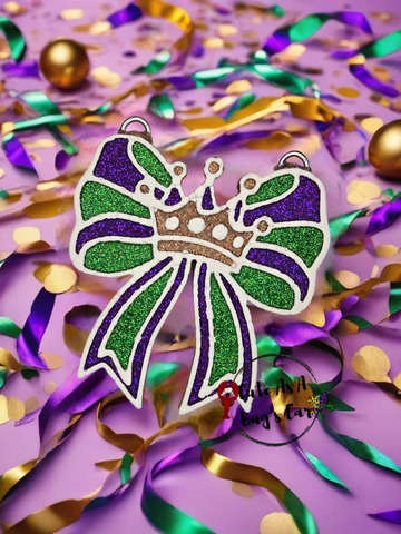 Mardi Gras Bow Freshie