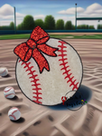 Baseball with Bow Freshie