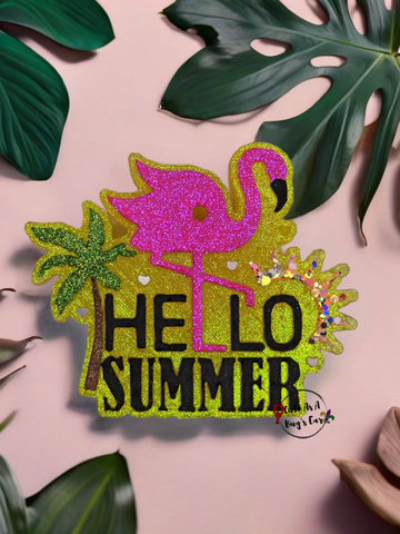 Hello Summer Flamingo Freshie