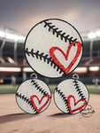 Baseball Softball With Heart Freshie