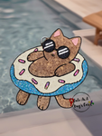 Cat Pool Floatie Freshie