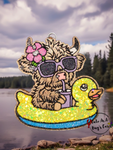 Highland Cow Duckie Pool Floatie Freshie
