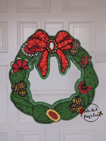 Cactus Christmas Wreath Freshie