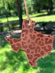 Ready To ShipTexas Leopard Print Leather Freshie