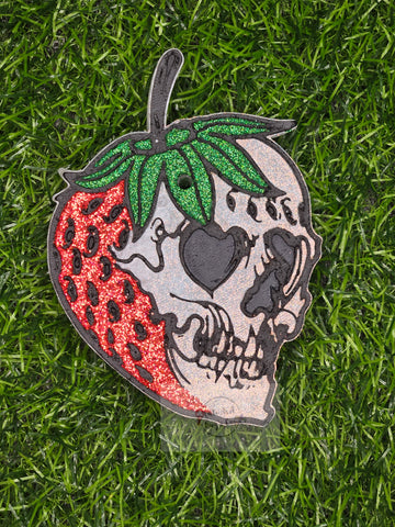 Strawberry Skull freshie