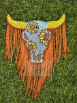 Sunflower Bull Skull Freshie