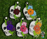 Skull with Flowers freshie