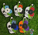 Skull with Flowers freshie